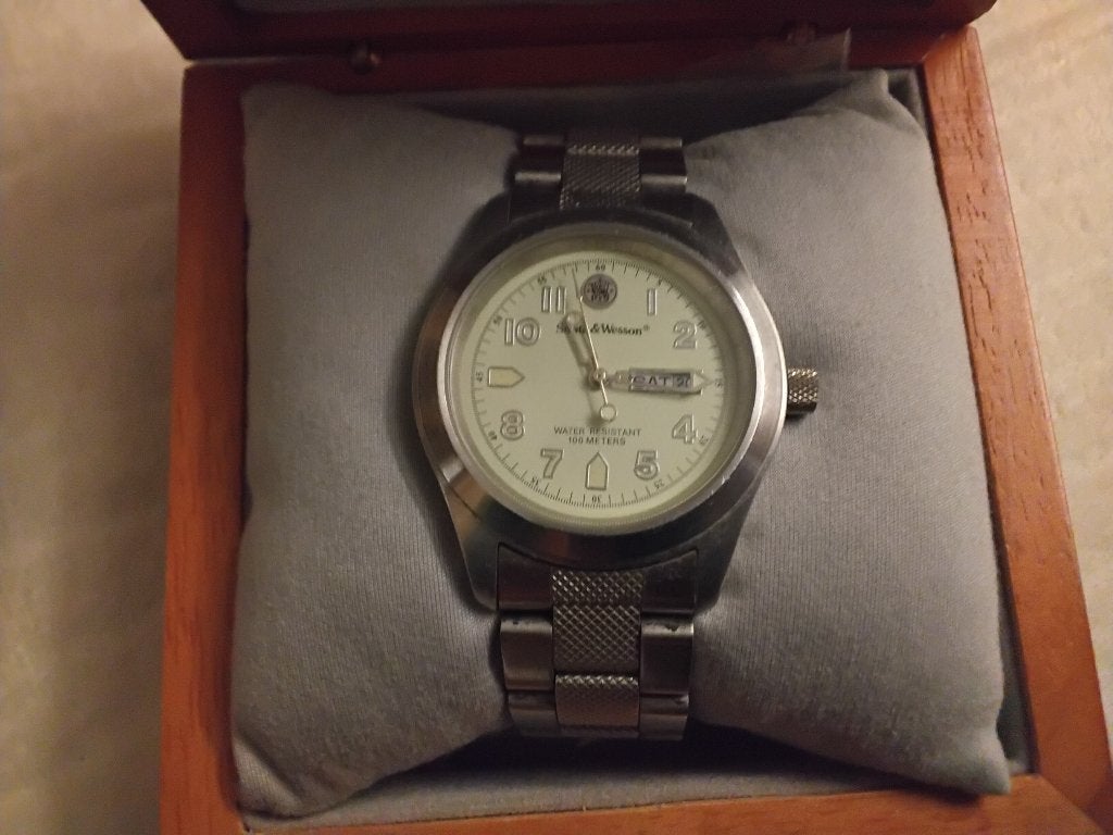 Smith&Wesson horloge, Verzenden, Zo goed als nieuw, Staal, Overige merken