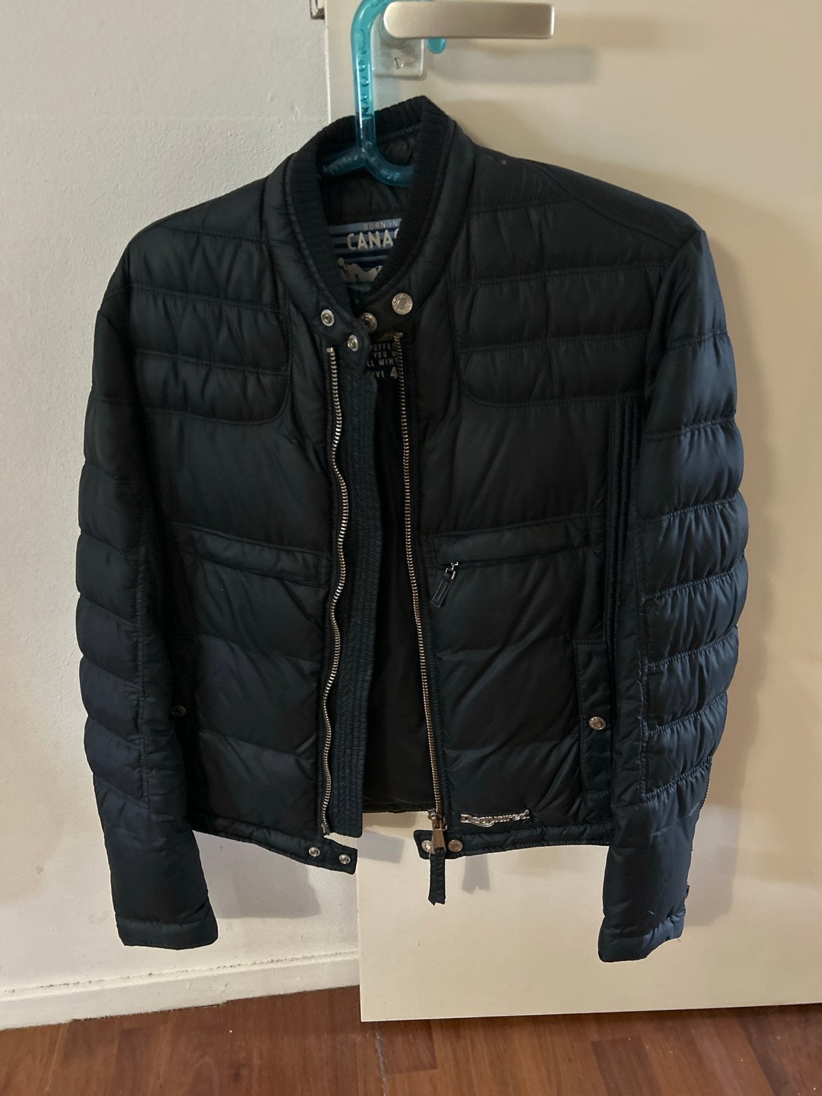 Dsquared2 Puffer Jacket Zwart - Maat 44, Kleding | Heren, Ophalen of Verzenden, Zo goed als nieuw, Maat 46 (S) of kleiner, Zwart
