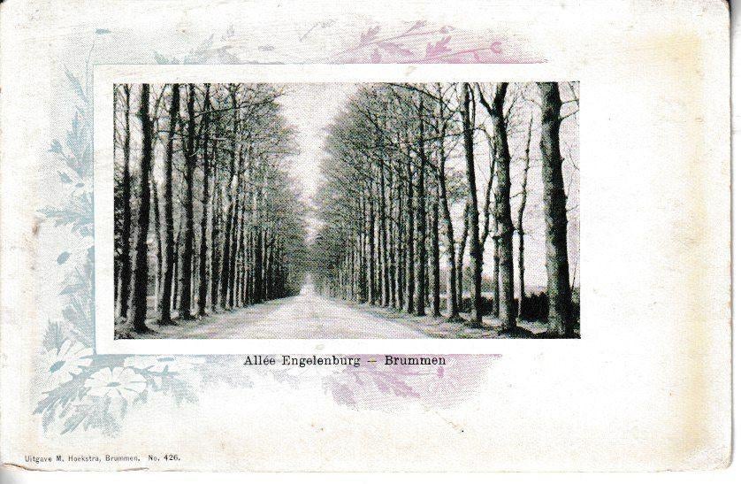 BRUMMEN - ALLÉE - ENGELENBURG, Ophalen of Verzenden, 1920 tot 1940, Ongelopen, Gelderland