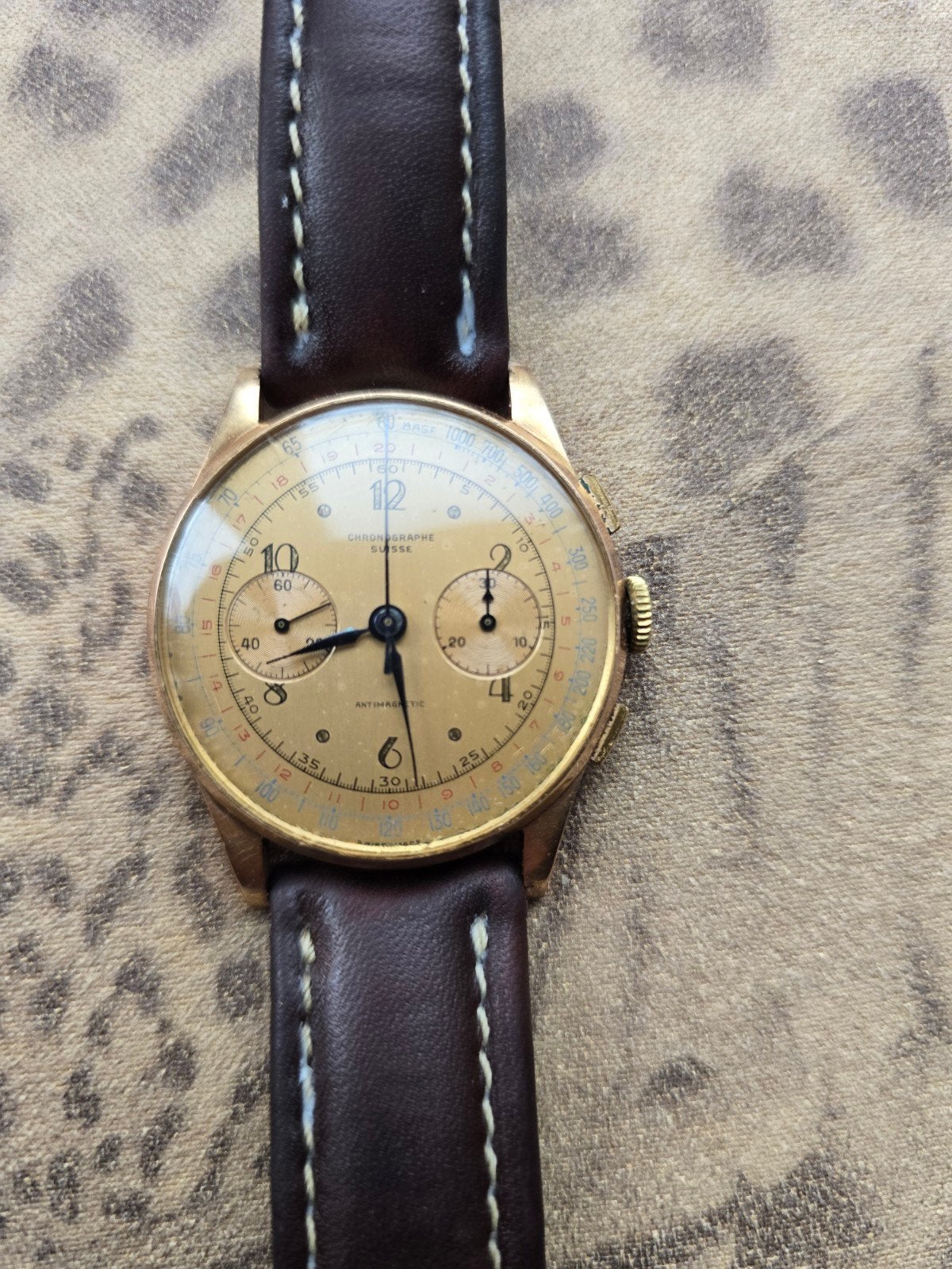 Chronographe Suisse 18K Goud, Ophalen, Goud, Overige merken, 1960 of later