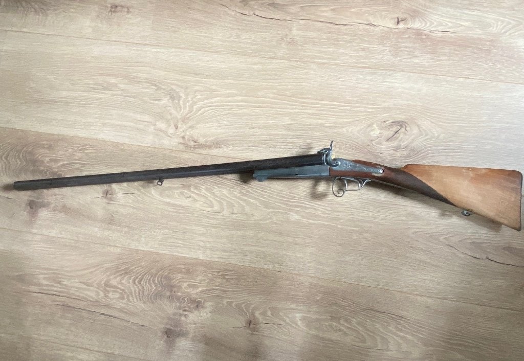 Zwartkruit penvuur geweer side-by-side kaliber 16., Ophalen of Verzenden