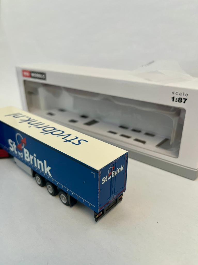 St vd Brink DAF XG+ met huifoplegger 1:87, Overige merken, St vd Brink, Nieuw, Tolweg 15 Ermelo