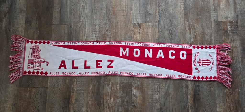 Sjaal AS Monaco, Verzamelen, Ophalen of Verzenden, Zo goed als nieuw, Buitenlandse clubs, Vaantje of Sjaal