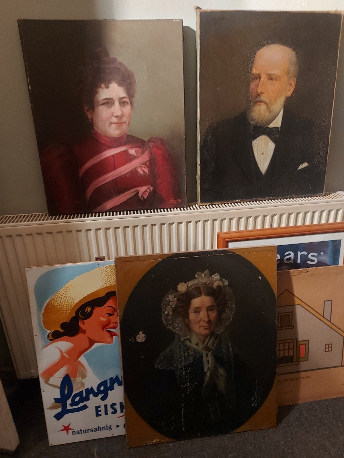 Oude portret schilderijen, Ophalen of Verzenden