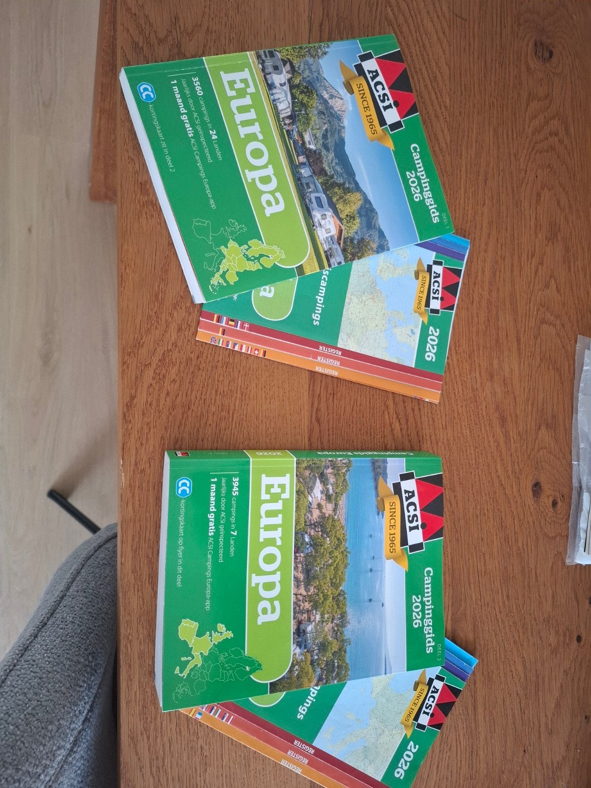 Campinggids 2026 van ACSI, 2 delen., Ophalen of Verzenden, Zo goed als nieuw, Speelkaart(en)