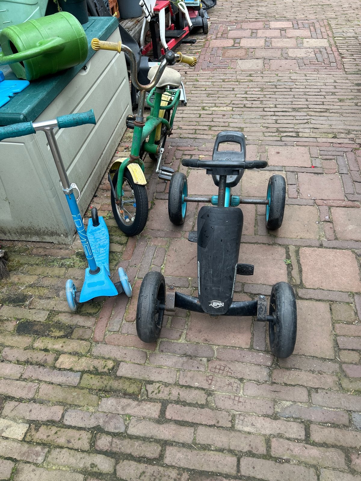 Kinderstep, fietsje en skelter voor 4-jarigen, Fietsen en Brommers, Ophalen of Verzenden, Gebruikt, Minder dan 16 inch