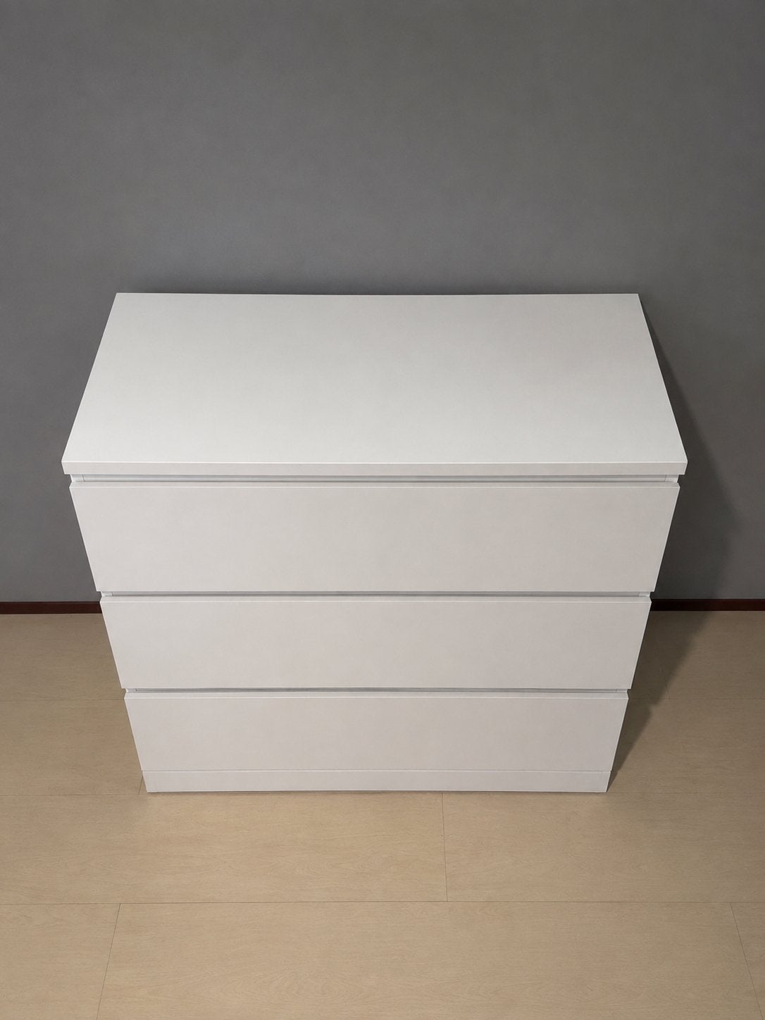 Witte ladekast met 3 laden, Huis en Inrichting, Kasten | Ladekasten, Overige materialen, Gebruikt, 100 tot 150 cm, Ophalen of Verzenden