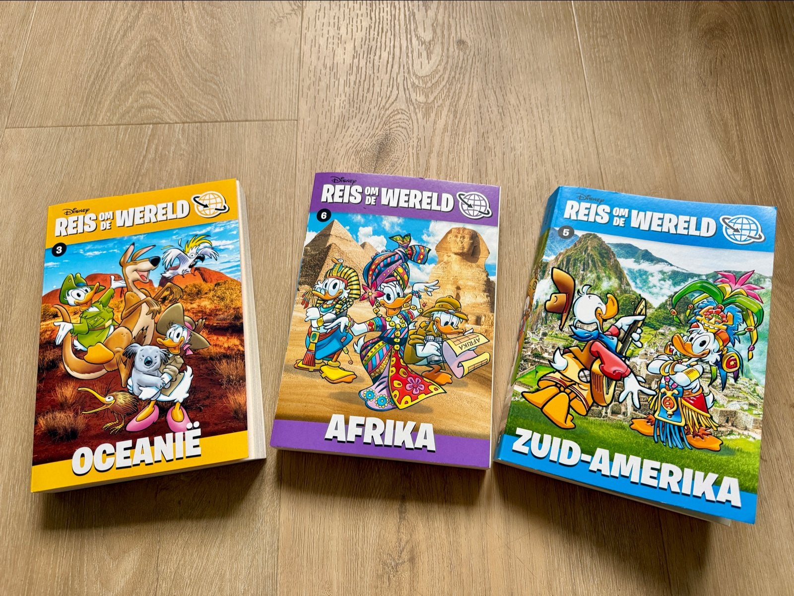 Donald Duck Reis om de Wereld - Oceanië, Afrika, Zuid-Amerik, Boeken, Meerdere stripboeken, Ophalen, Zo goed als nieuw