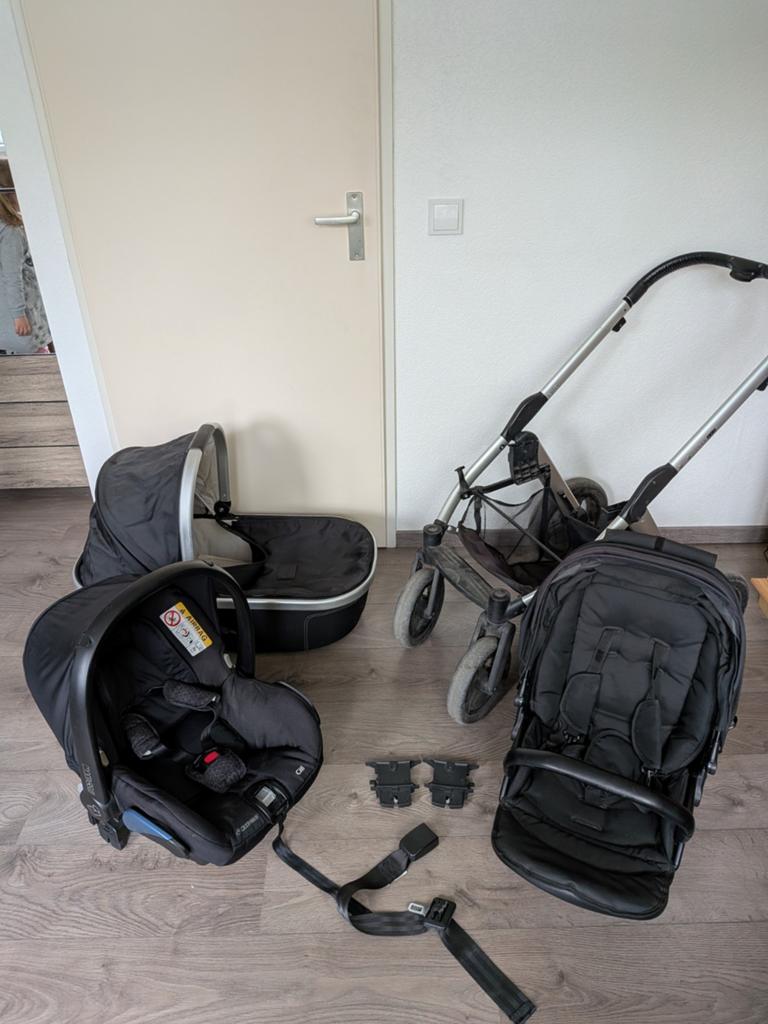 Mutsy transit kinderwagen set compleet, Zo goed als nieuw, Combiwagen, Mutsy, Verstelbare duwstang