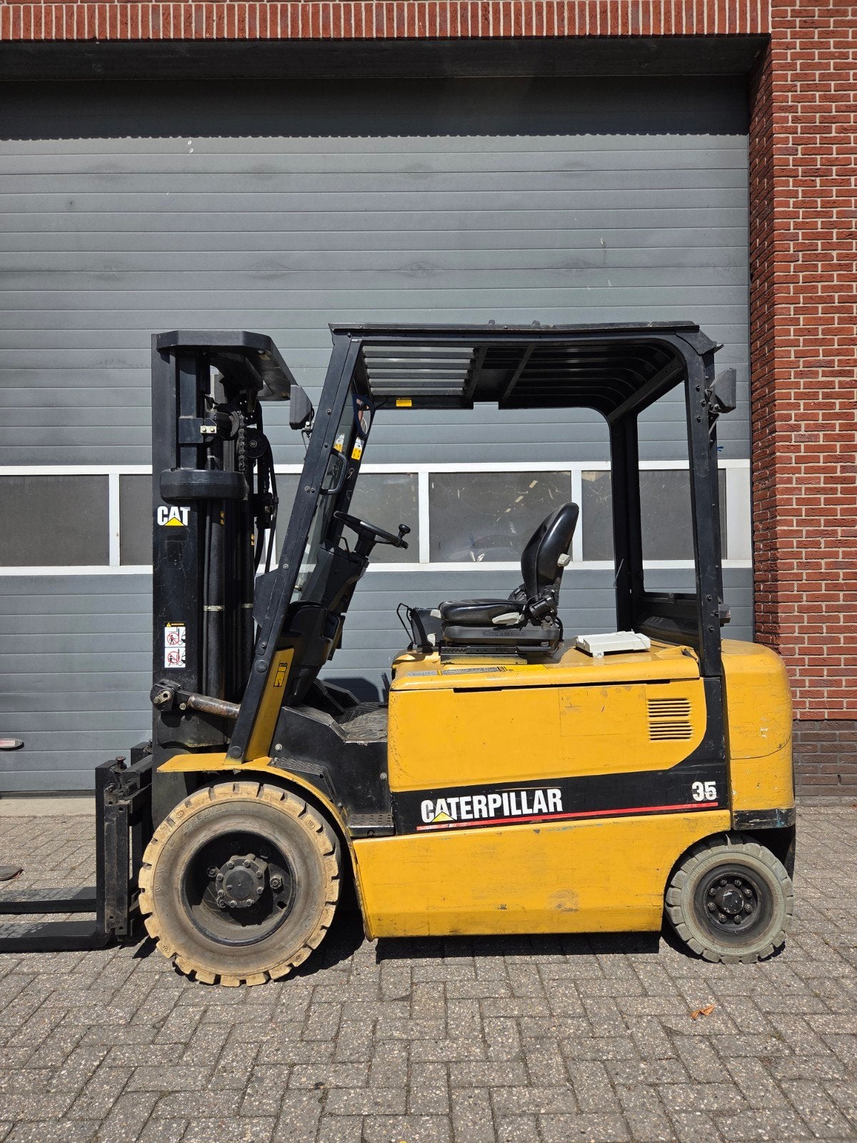 Heftruck CAT Triplex Sidedhift Freelift 4700 mm 2003, 3000 tot 4000 kg, Ophalen of Verzenden, Elektrisch, Heftruck