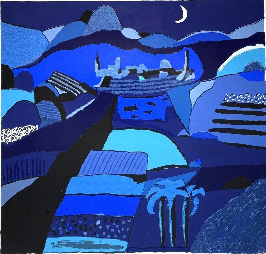 706. Zeefdruk, Ronald Boonacker – "Ess Aouira", 20e eeuw