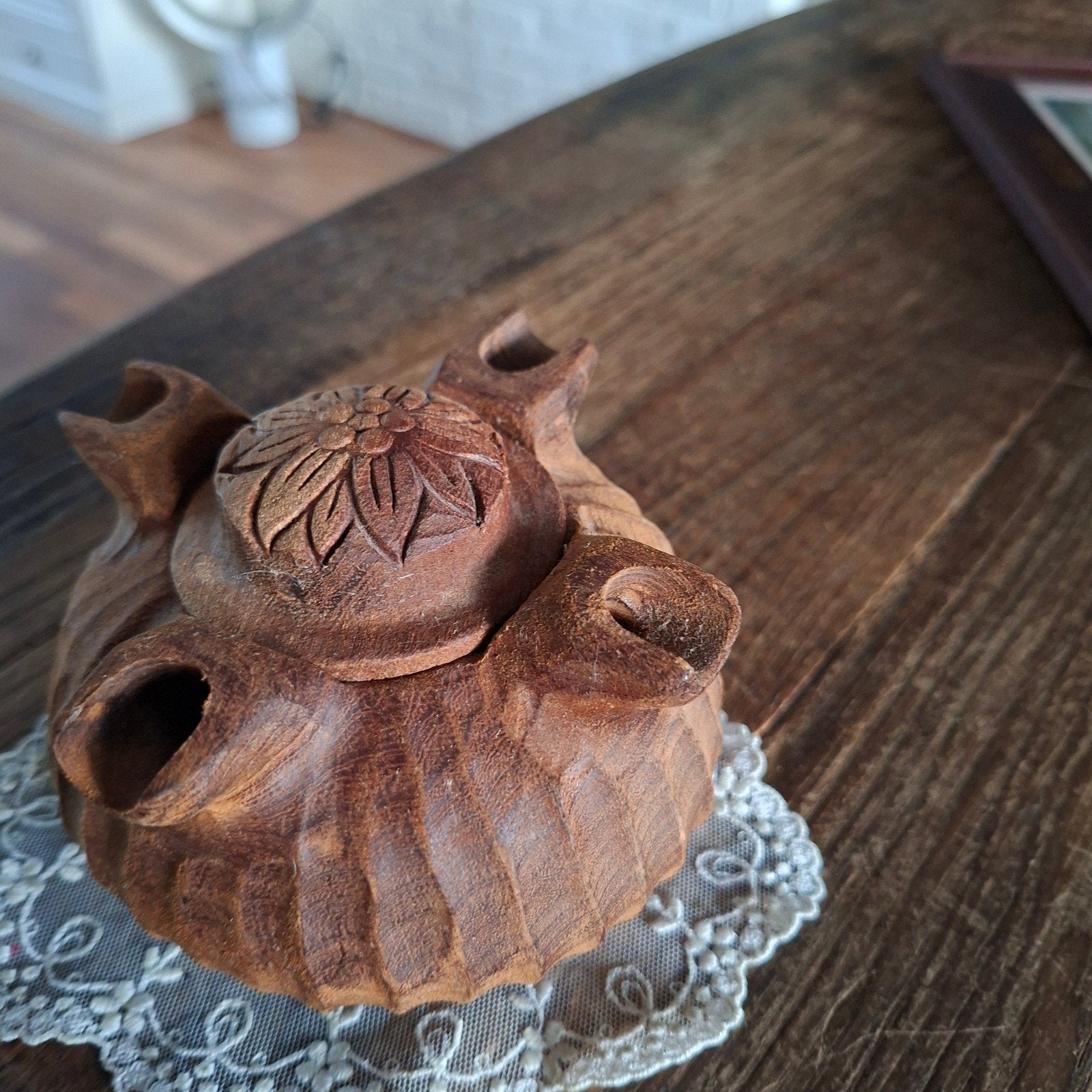Houten Grolle Vriendsschapbeker 12 cm groot, Ophalen of Verzenden