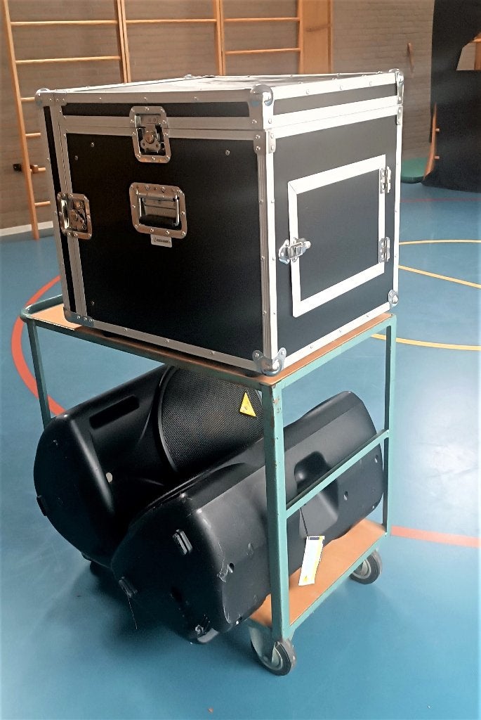 Geluidsinstallatie, Audio, Tv en Foto, Luidsprekers, Stereo speakers, Gebruikt, Inclusief microfoon, Ophalen