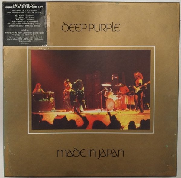 4X CD DVD Deep Purple Made In Japan Deluxe Single Boek ZIGGO, Verzenden, Nieuw in verpakking, Boxset