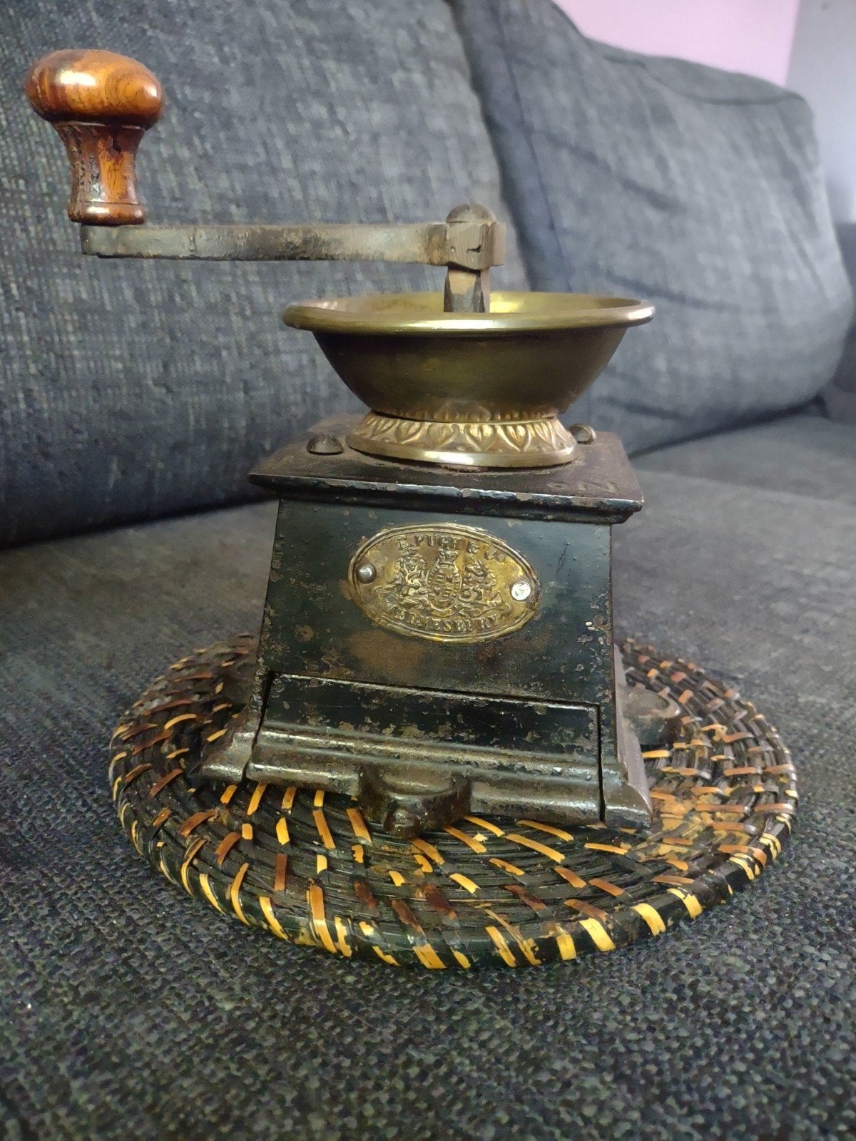 Antieke koffiemolen Pugh & Co, Ophalen of Verzenden
