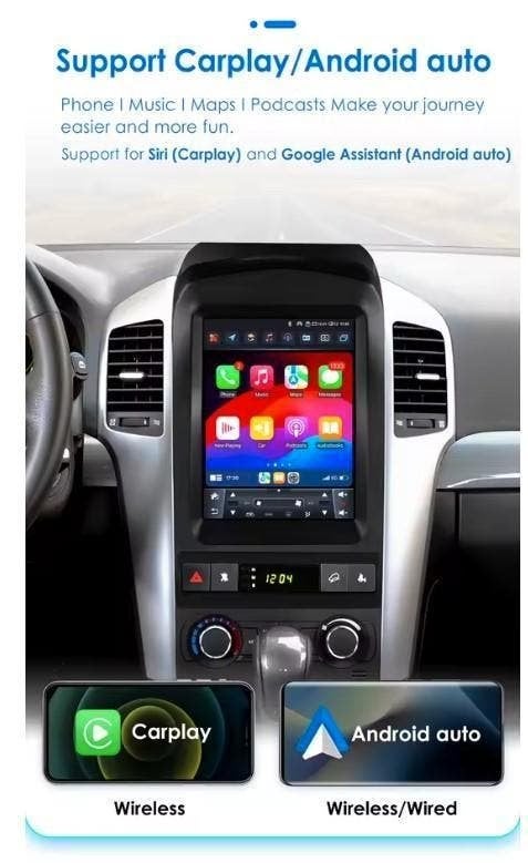 Chevrolet Captiva navigatie android 13 apple carplay dab+, Ophalen of Verzenden, Nieuw