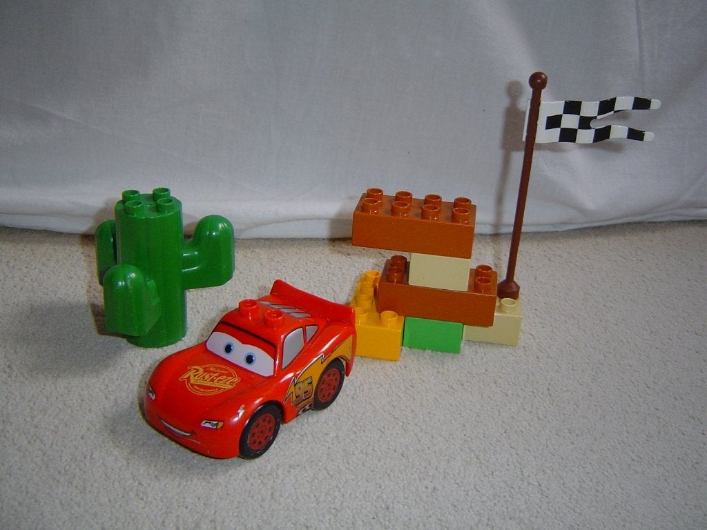 duplo set 5813 Lightning Mc Queen (Cars), Gebruikt, Ophalen of Verzenden, Duplo, Complete set