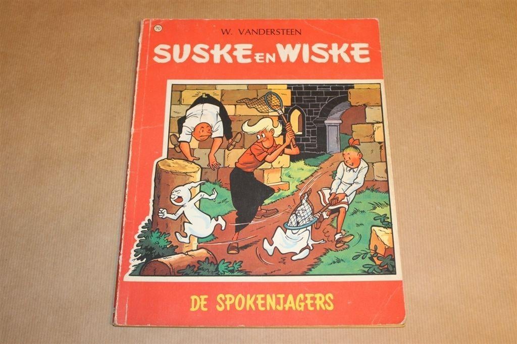 Suske en Wiske - De spokenjagers - 1e druk 4--kleurenreeks, Boeken, Stripboeken, Eén stripboek, Ophalen of Verzenden, Gelezen