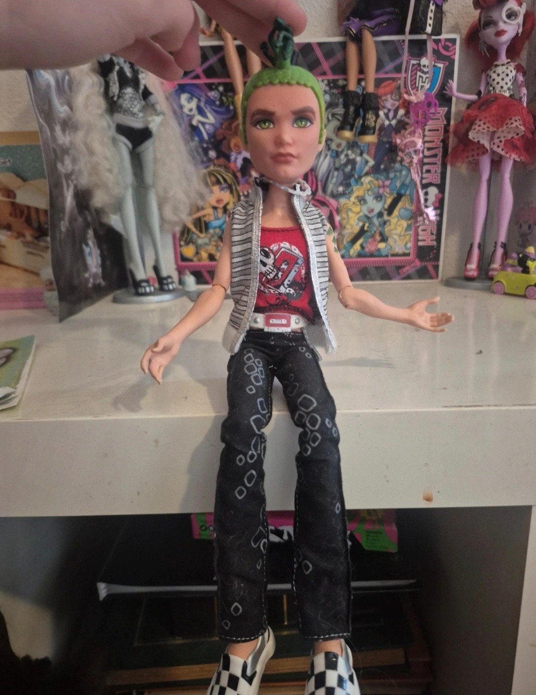 monster high g1 deuce gorgon, Ophalen of Verzenden, Gebruikt, Pop