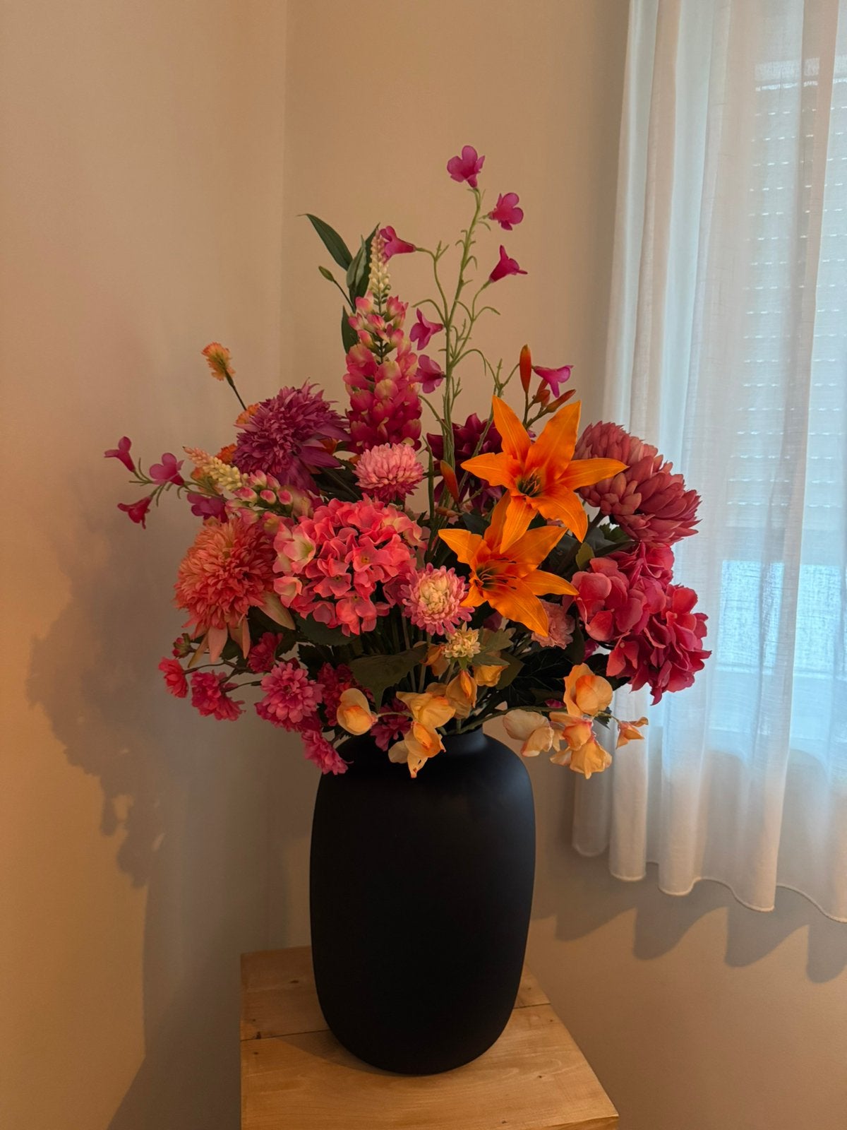 XL Zijdenboeket/Luxe Kunstbloemen/Decoratief Boeket/Silk-ka, Silk-ka, Ophalen of Verzenden, Zo goed als nieuw, Boeket