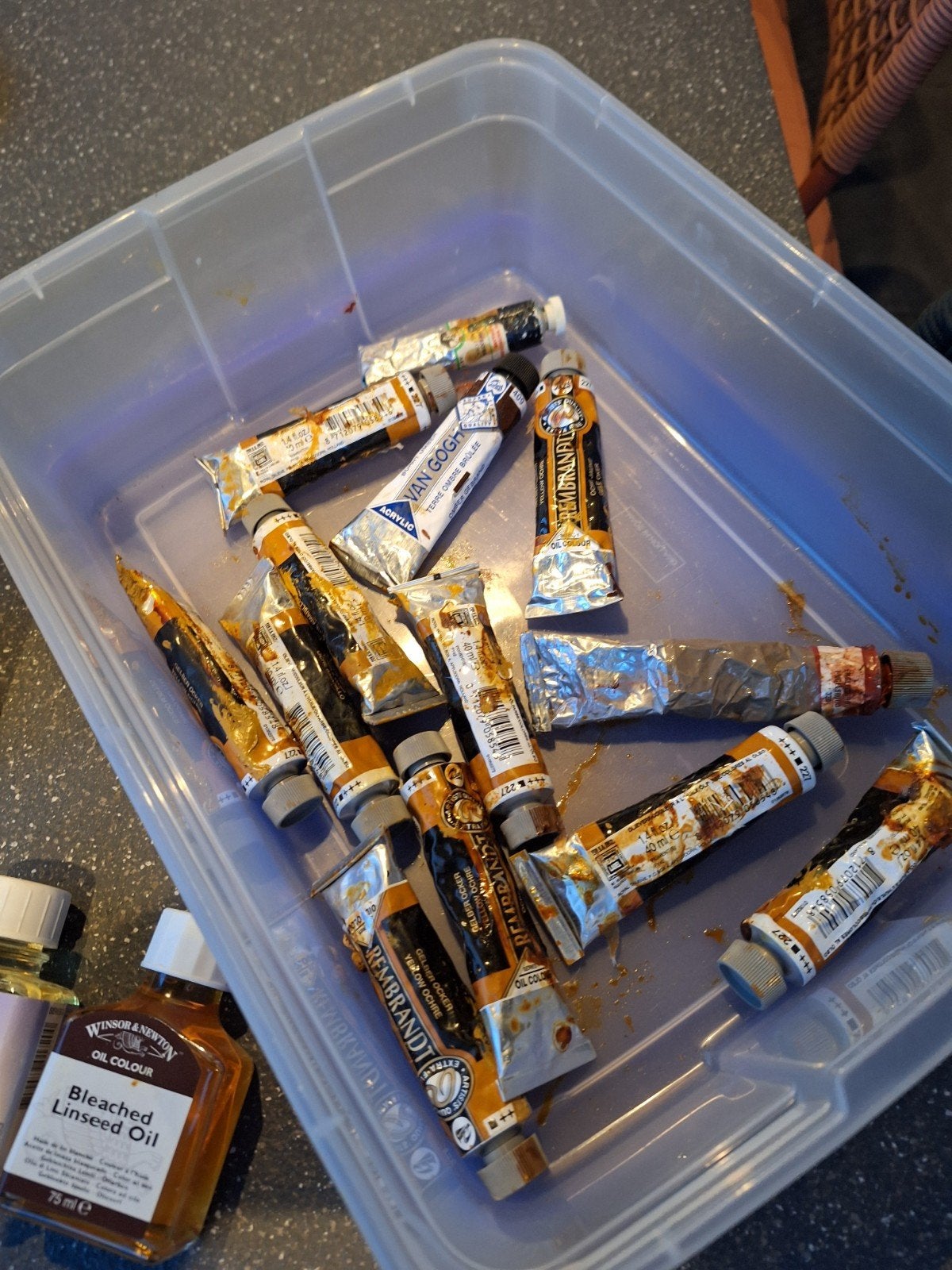 Schilderbenodigdheden: Verf, Vernis en Mediums, Hobby en Vrije tijd, Schilderen, Ophalen of Verzenden, Gebruikt, Acrylverf