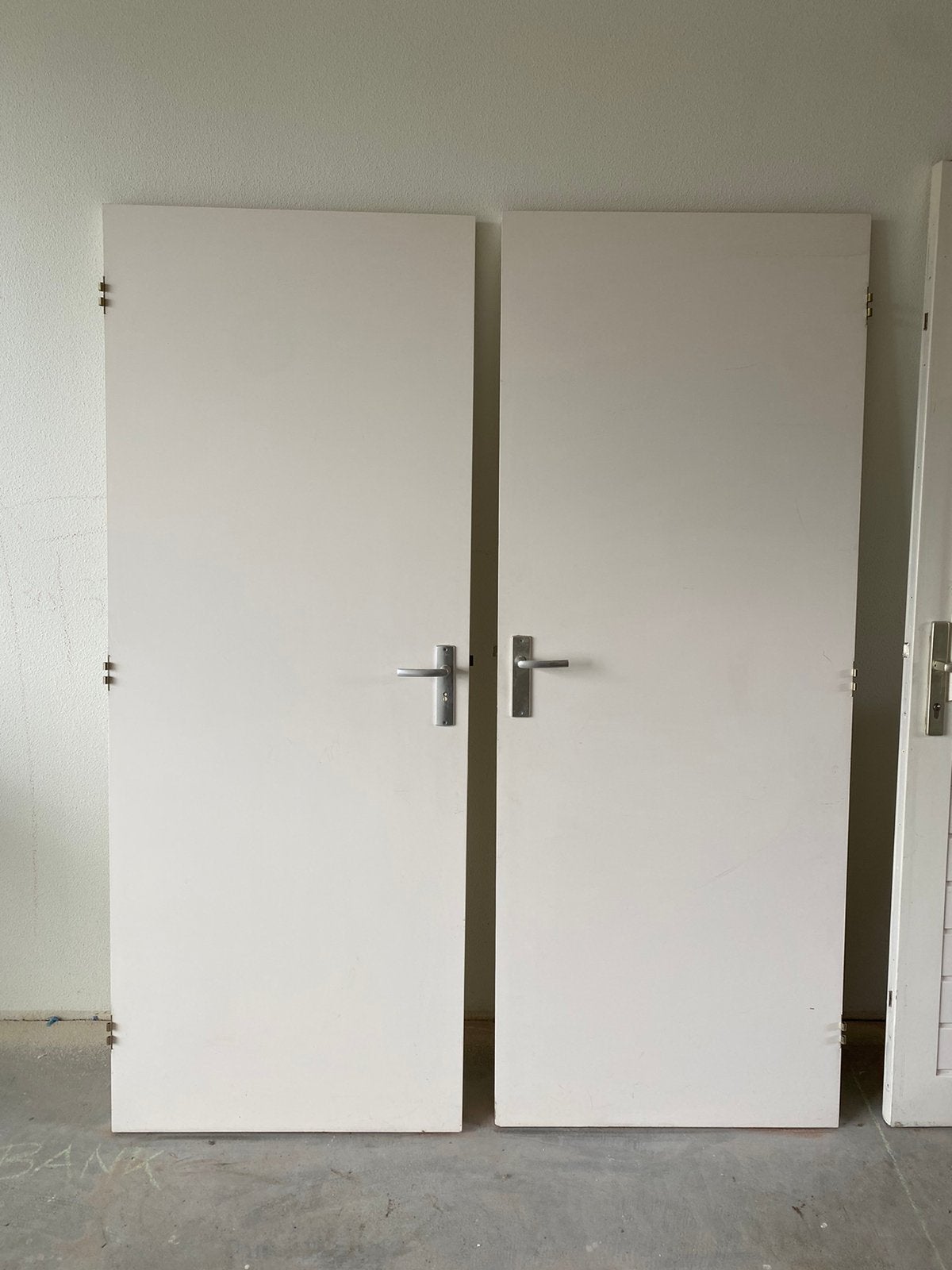4 binnendeuren, waarvan 1 met een ge-etste raam, Ophalen, Gebruikt, 80 tot 100 cm, Binnendeur