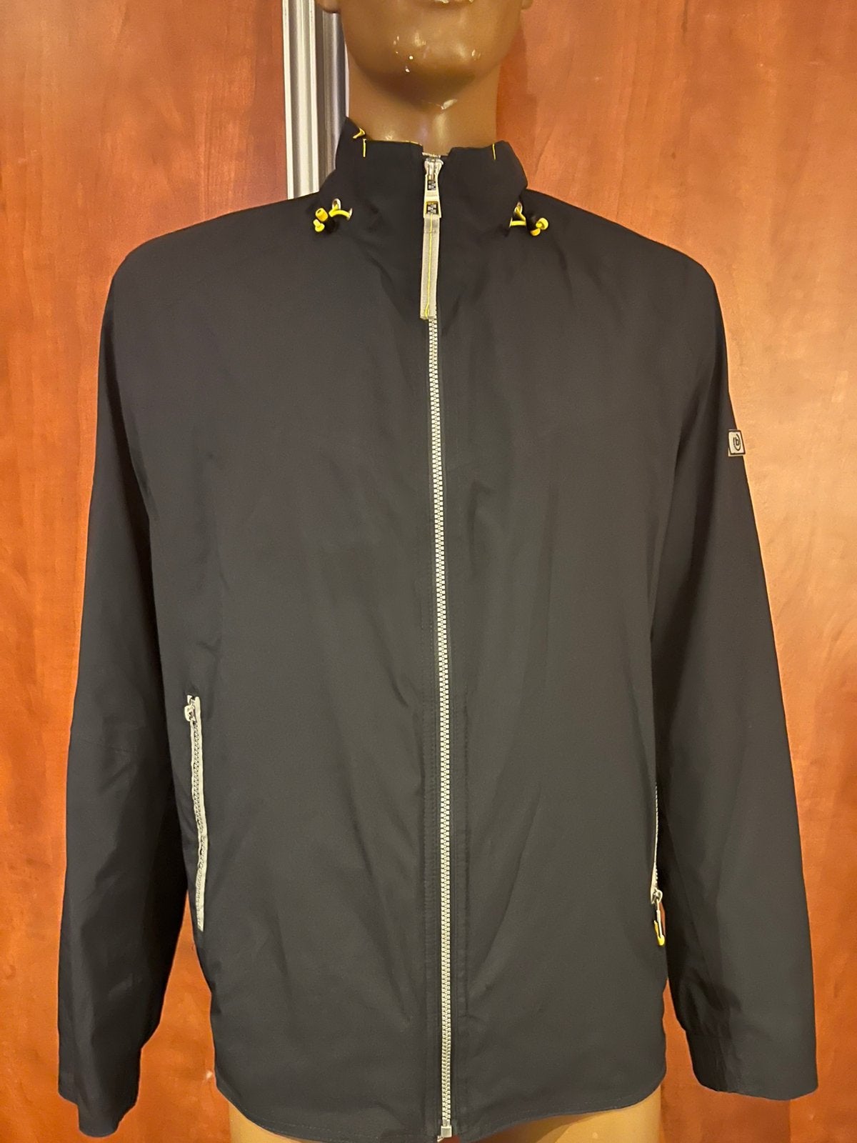 BUGATTI jas met zakken met ritsen maat 58 origineel zgan, Ophalen of Verzenden, Zo goed als nieuw, Maat 56/58 (XL), Zwart