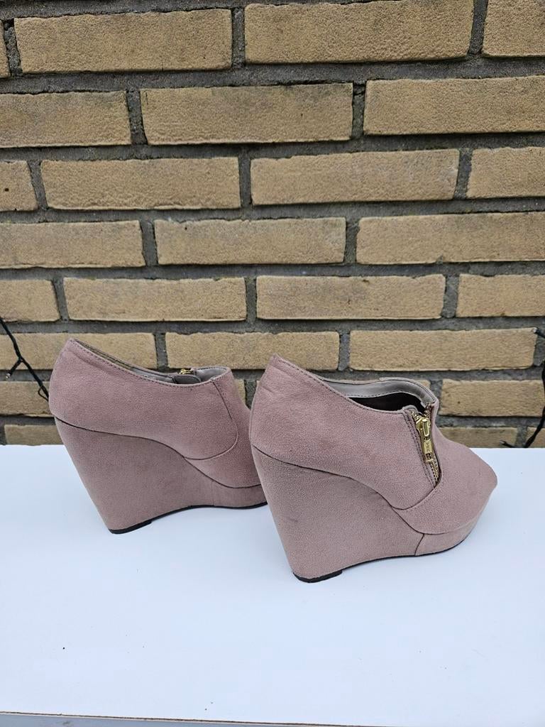 Beige sleehakken met open teen, merk New Look, New Look, Zwart, Overige typen, Ophalen of Verzenden