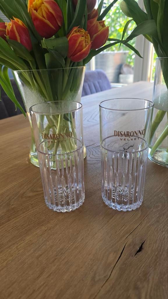 6x disaronno velvet glazen, plastic, Verzamelen, Ophalen, Zo goed als nieuw, Overige typen