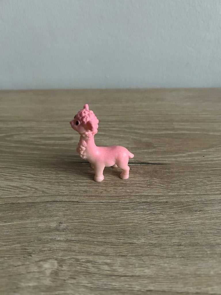 Roze alpaca beeldje, Ophalen, Gebruikt, Dier