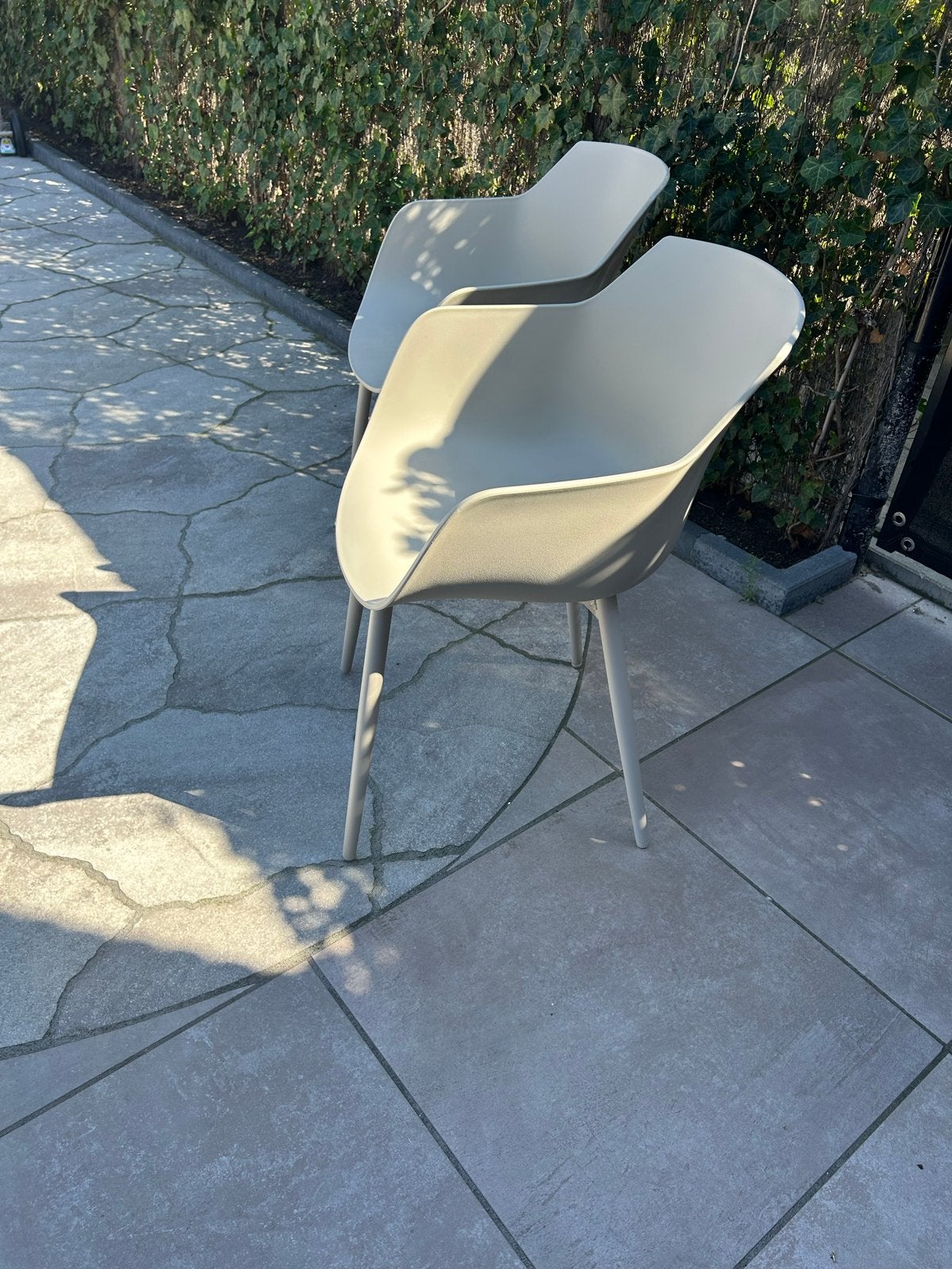 2x Vinci Basics tuinstoelen beige - Zo goed als nieuw, Ophalen of Verzenden, Zo goed als nieuw, Aluminium