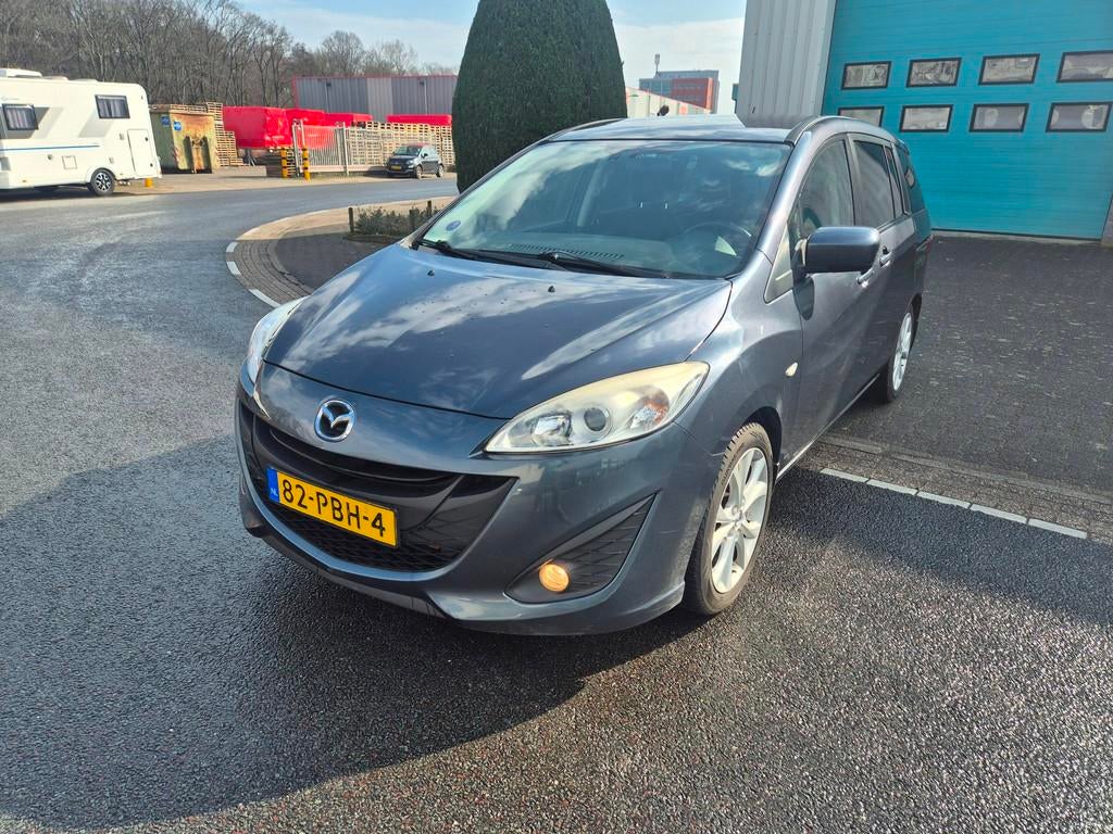 Mazda 5 2.0i 6bak 150pk TS+ 7pers Nap Apk 11-26, Euro 5, Stof, Gebruikt, Zwart