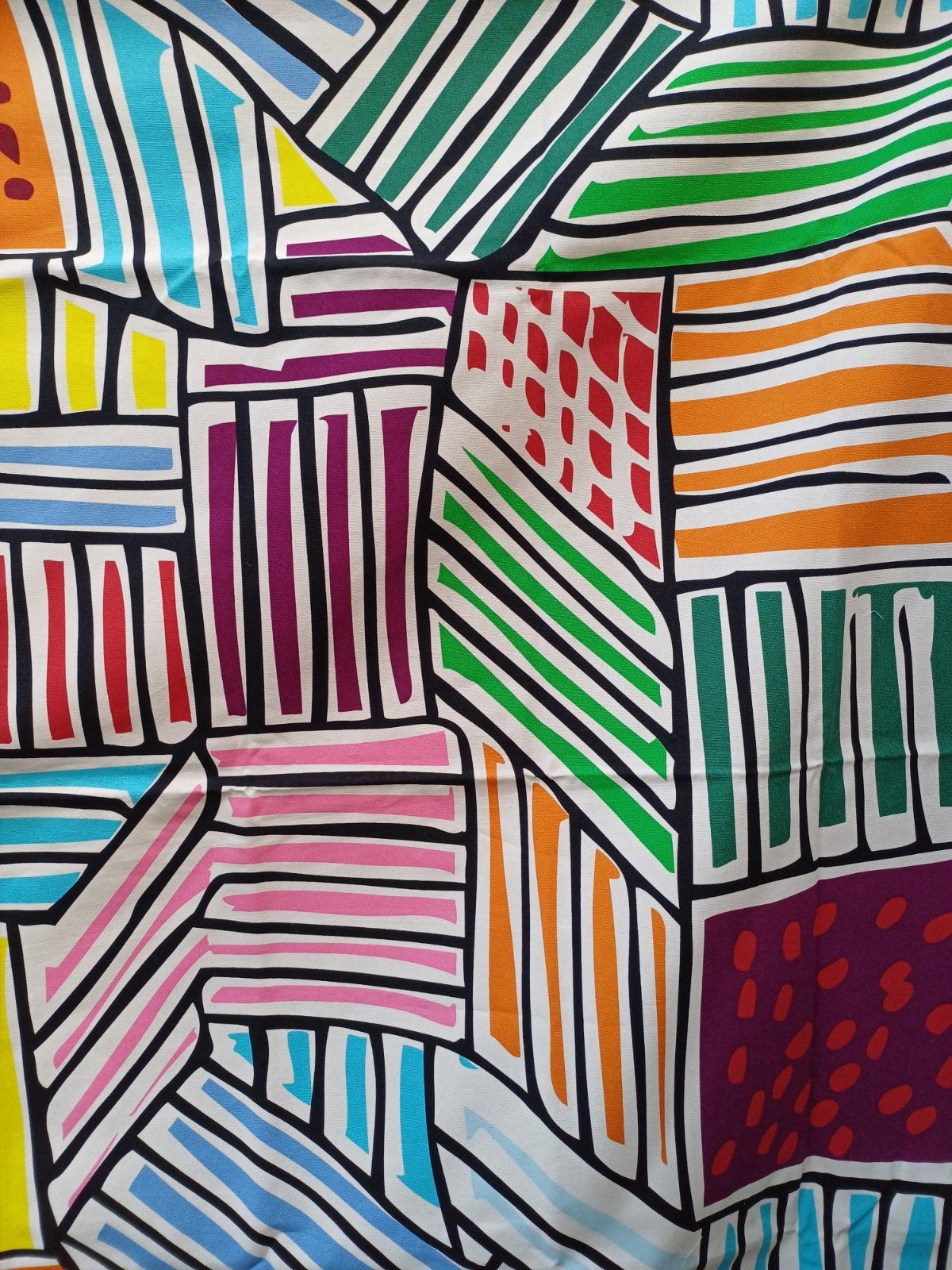 Lap ikea stof vrolijke kleuren abstracte vormen nieuw, Hobby en Vrije tijd, Stoffen en Lappen, 120 cm of meer, Nieuw, Ophalen of Verzenden
