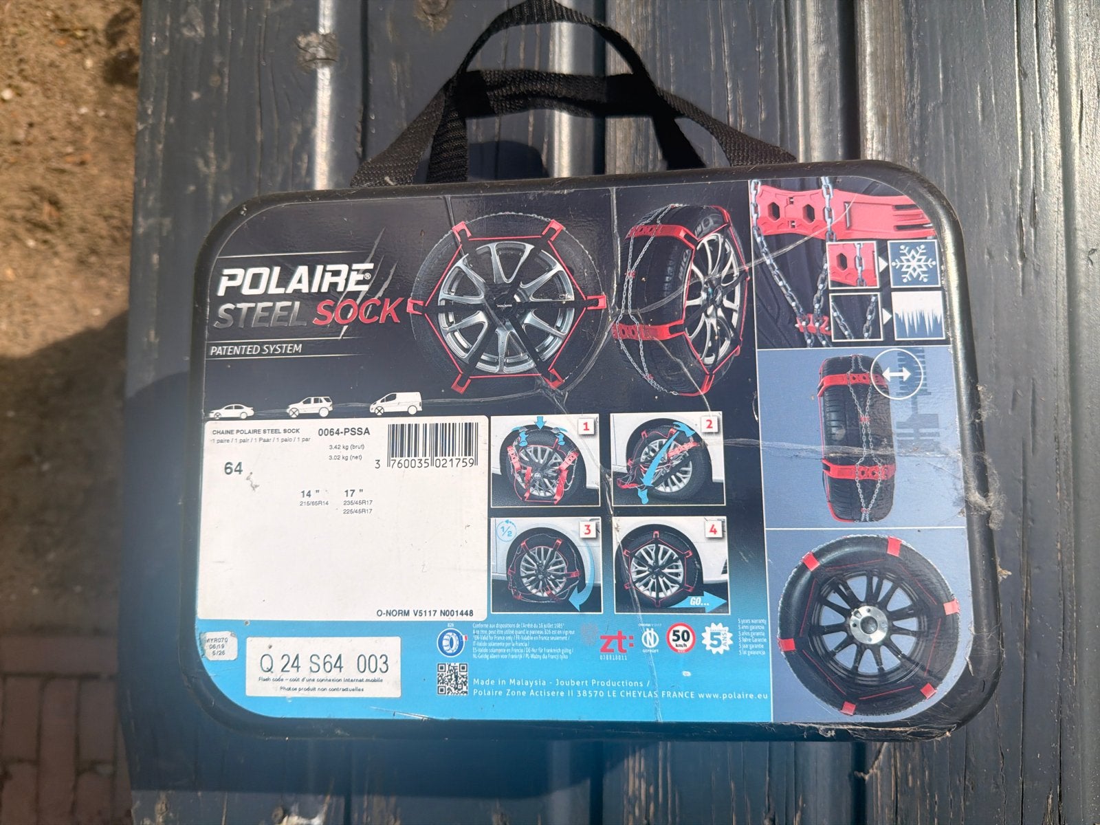 Nieuwe Polaire Steel Sock Sneeuwkettingen - Maat 64, Auto diversen, Sneeuwkettingen, Ophalen of Verzenden, Nieuw