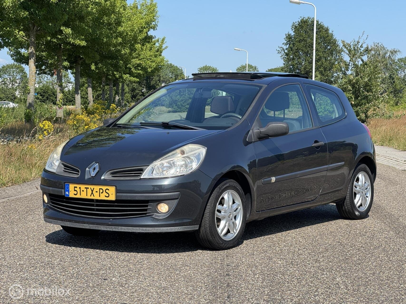 Renault Clio 1.2-16V Panoramadak/Airco/Cruise, Auto's, Renault, Voorwielaandrijving, 535 kg, Gebruikt, 4 cilinders