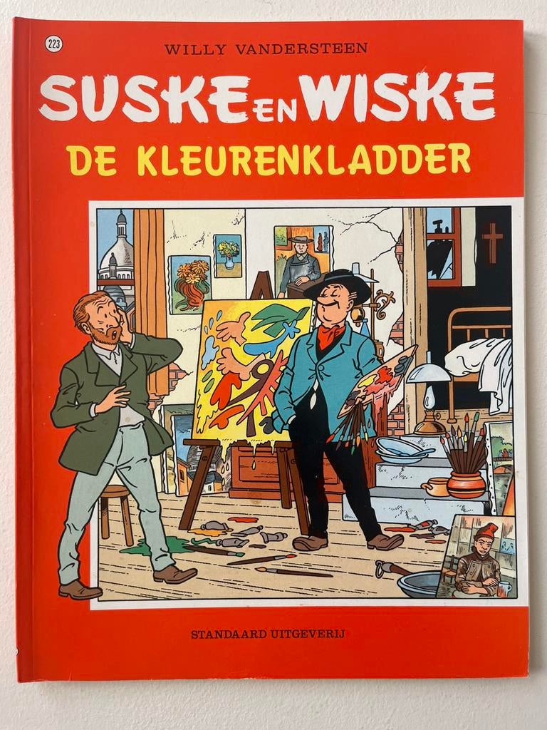 Suske en wiske 223 de kleurenkladder eerste 1e 1ste druk, Eén stripboek, Ophalen of Verzenden, Zo goed als nieuw