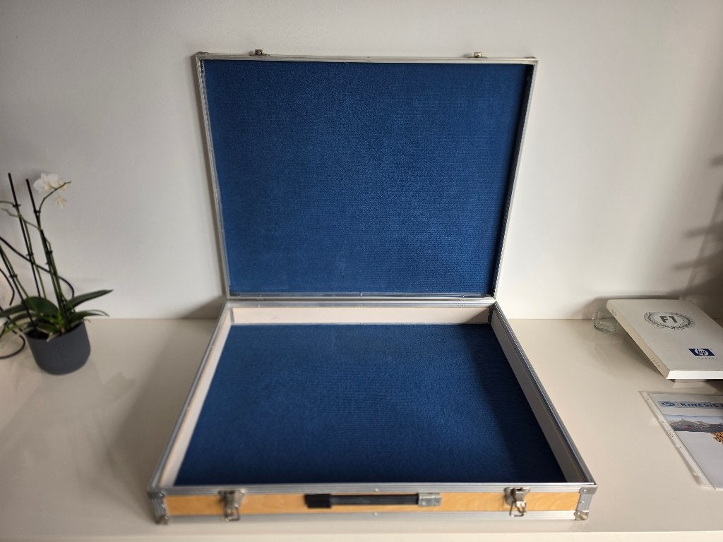 Zware maatwerk flightcase transportkist 82,5 x 68 x 14 cm, Ophalen, Gebruikt, Overige instrumenten, Flightcase