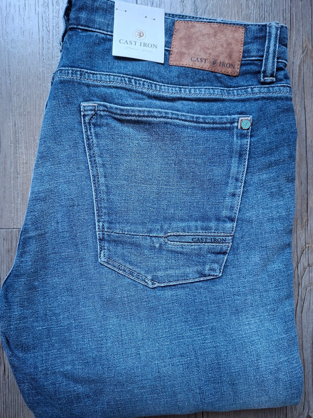 CAST IRON Riser slimfit jeans W36 L34, W36 - W38 (confectie 52/54), Blauw, Nieuw, Ophalen of Verzenden