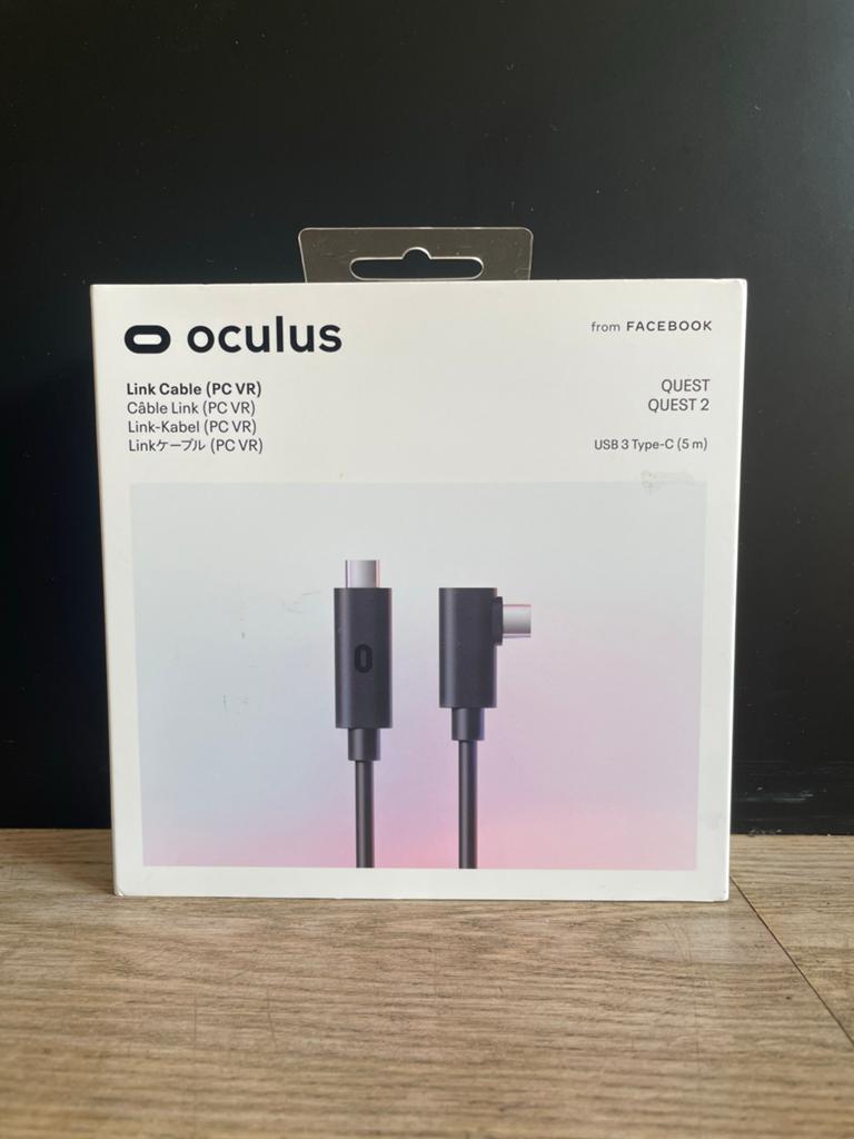 Oculus Link Kabel (PC VR) voor Quest 2 - USB 3 Type-C (5m), Ophalen of Verzenden, Zo goed als nieuw, Overige typen, Pc