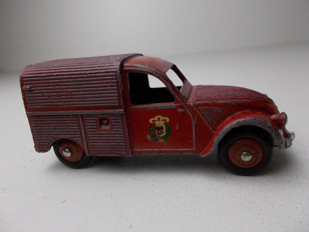 1958 Dinky Toys 25D CITROEN 2CV FIRE SERVICE +Achterdeur (D)