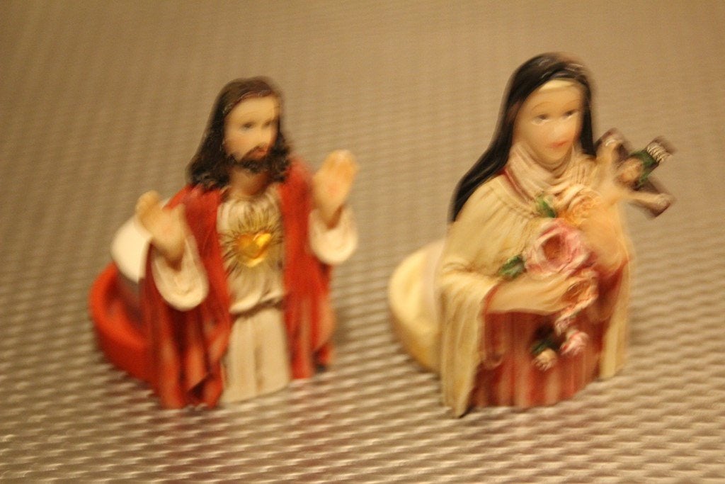 religie waxinelichthouders, Ophalen of Verzenden, Gebruikt, Overige typen, Christendom | Katholiek