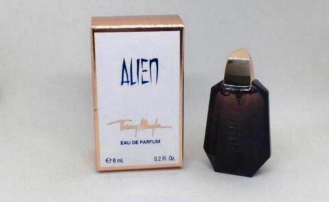 1ste versie Alien Thierry Mugler 6 ml eau de parfum mini, Verzenden, Zo goed als nieuw