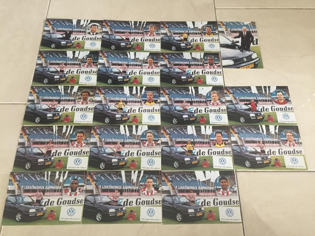 ⚽ Set spelerskaarten Sparta - 1996 - 1997 ⚽, Verzenden, Zo goed als nieuw, Sparta, Spelerskaart