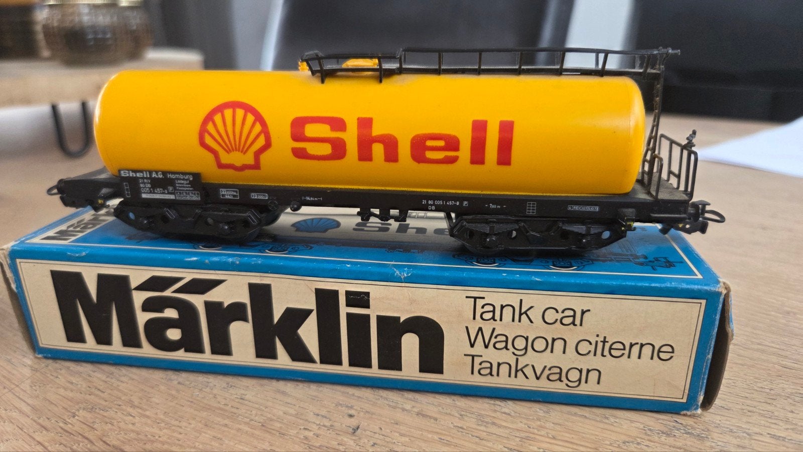 Märklin 4651 HO Shell Tankwagon, Wisselstroom, Wagon, Ophalen of Verzenden, Zo goed als nieuw