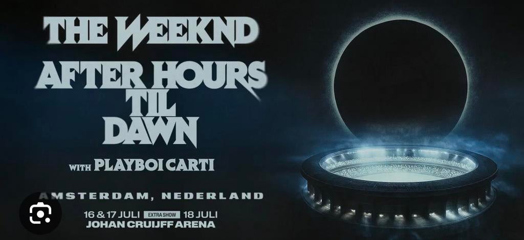 The weeknd 2 tickets 18 juli, Twee personen