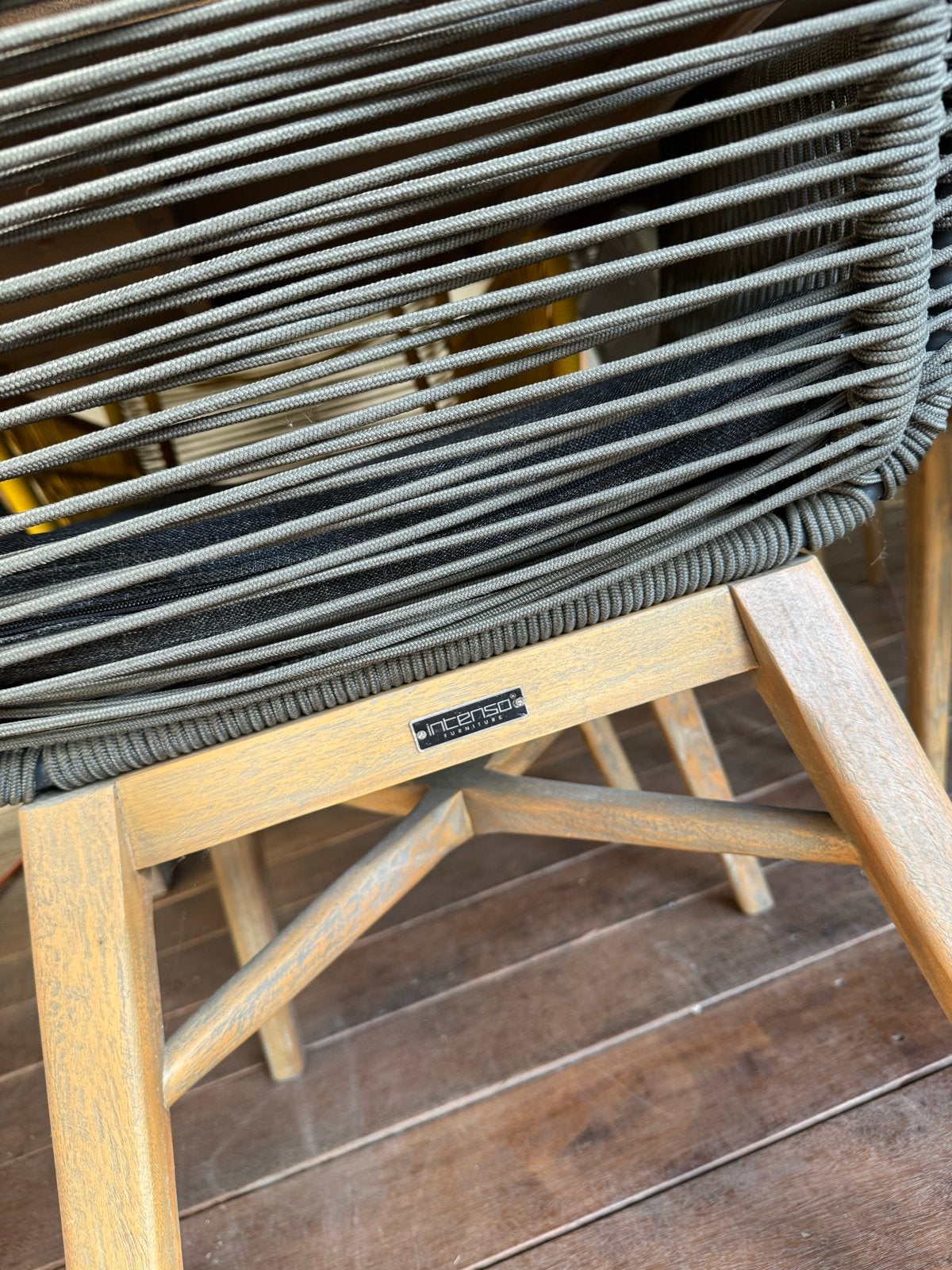 Intenso/Rough Furniture Tuinset - 8 stoelen en tafel, Ophalen, Gebruikt, Rechthoekig, Hout