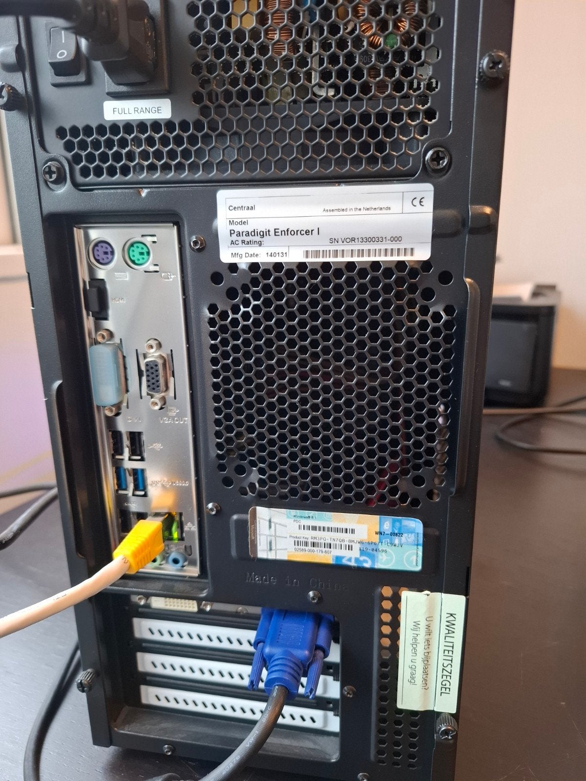 Centraal Paradigit Enforcer I Desktop PC, Computers en Software, Ophalen, Hfg, Gebruikt, Paradigit