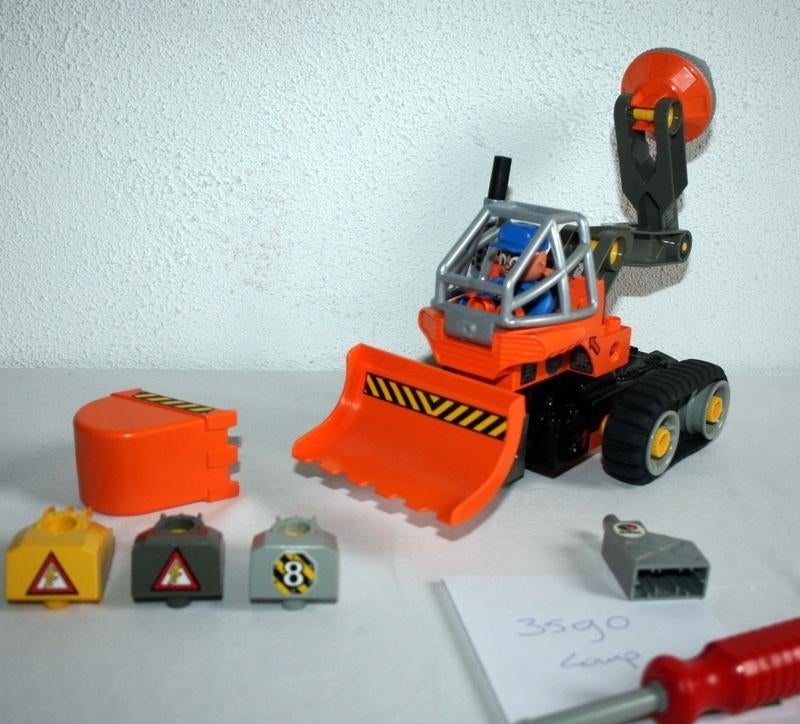 Technisch Duplo Toolo set 3590 Drill boor / graafmachine, Ophalen of Verzenden, Gebruikt, Complete set, Duplo