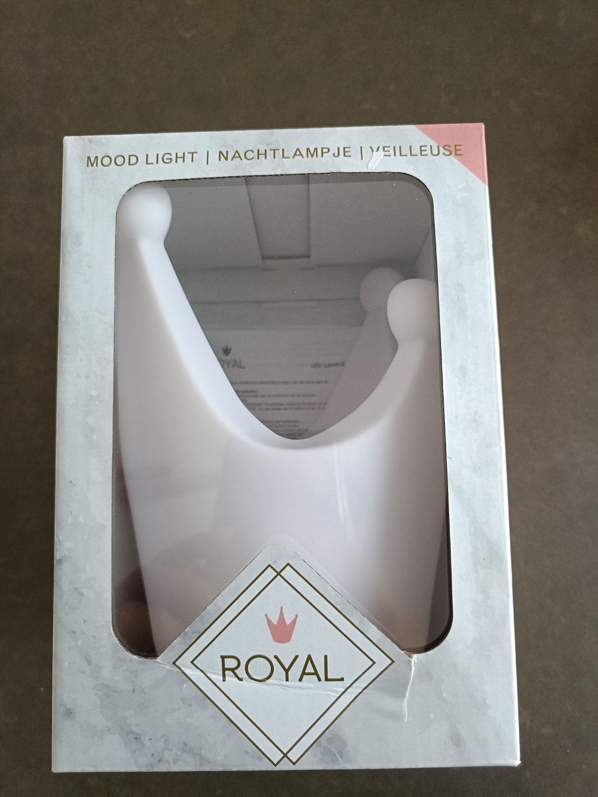 Royal Mood Light Nachtlampje - Kroon Design, Wit, Overige merken, Draadloos, Kunststof