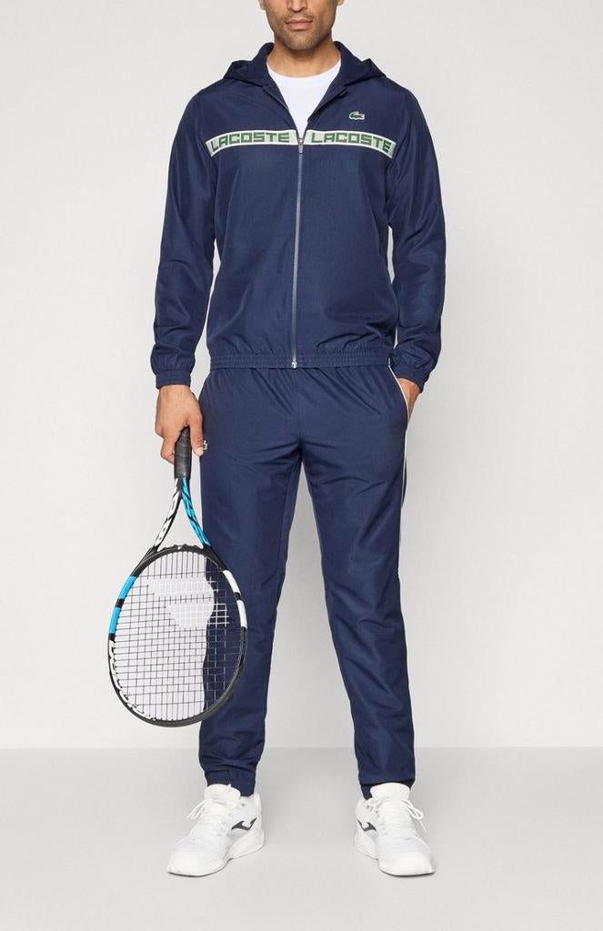 Lacoste Sport Tennis Trainingspak Hooded Set, Sport en Fitness, Tennis, Zo goed als nieuw, Kleding, Overige merken, L00, Ophalen of Verzenden